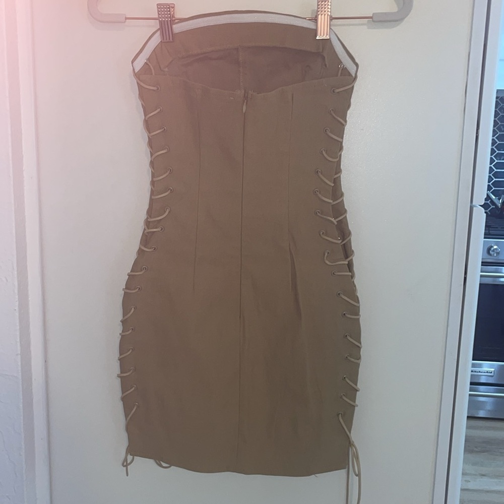 Motel Rocks Tan Mini Dress - Picture 4 of 8